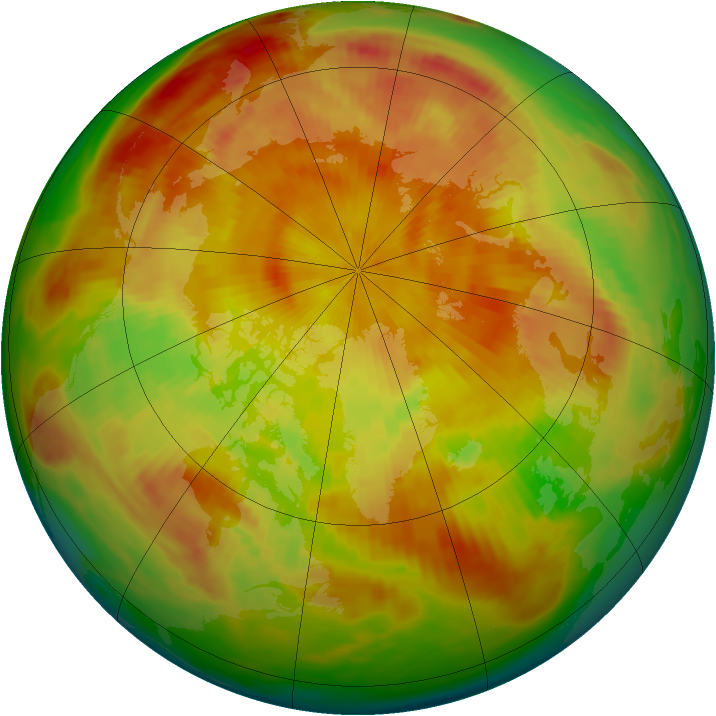 Arctic ozone map for 11 May 1980